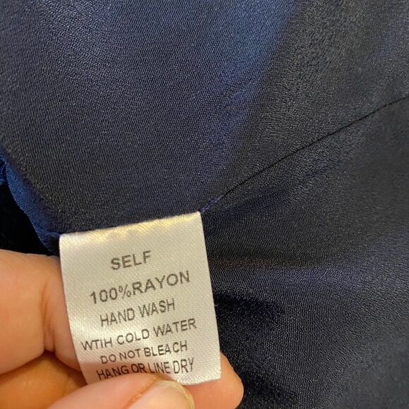 Navy blue, sleeveless lace open back mini dress size small - Picture 7 of 10